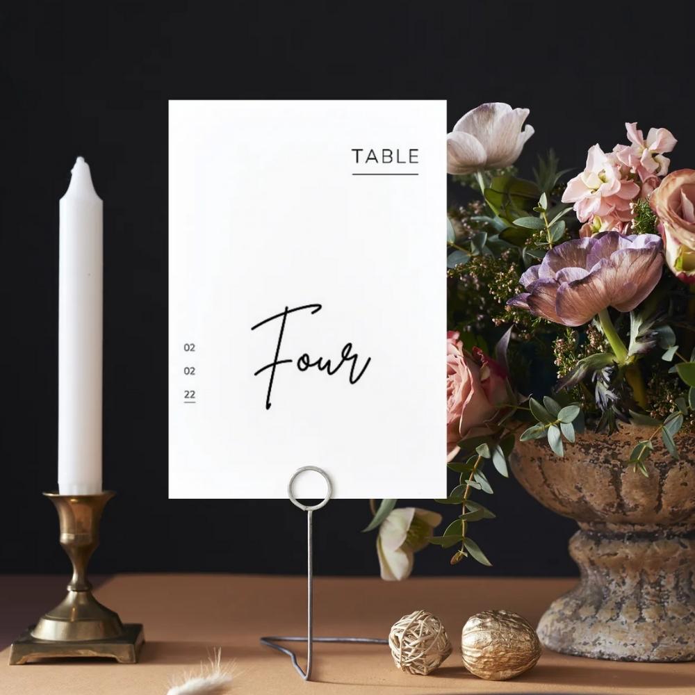 BRITNEY Minimalist Table Numbers