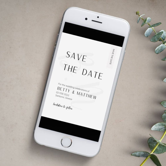 BETSEY Minimalist Save the Date