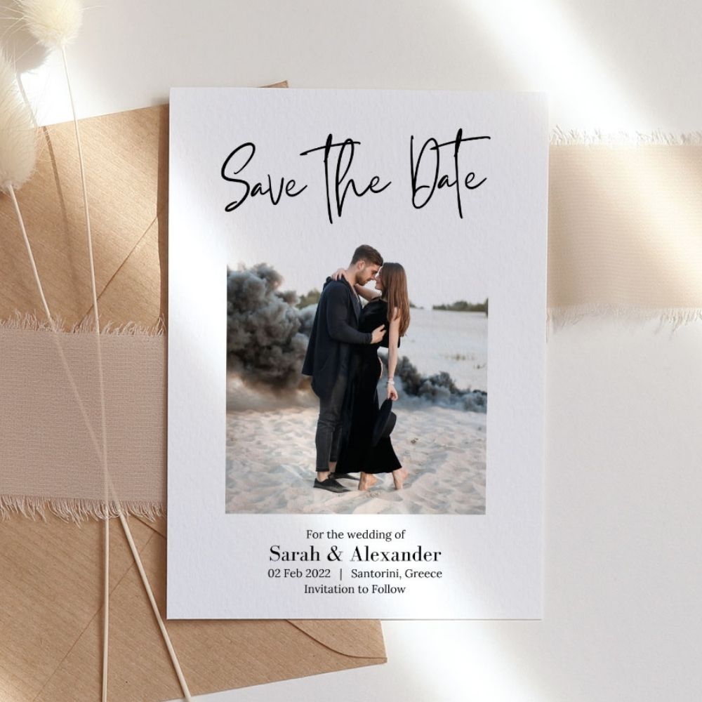 THYME Minimalist Save the Date