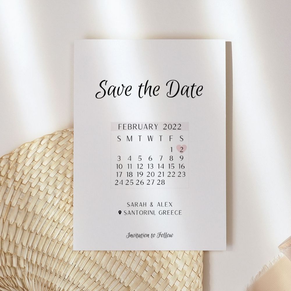 VIVIANNA Minimalist Save the Date