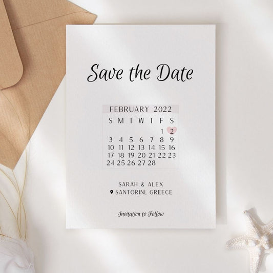 VIVIANNA Minimalist Save the Date