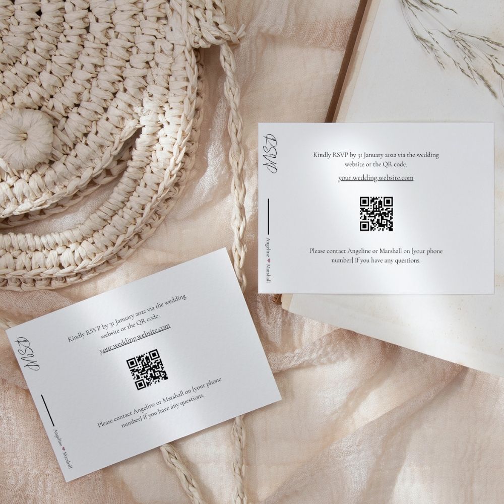 ANGELINE Minimalist RSVP Card