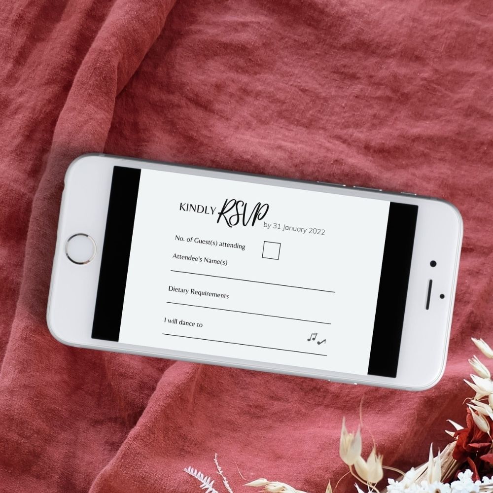 BELLA Minimalist RSVP Card