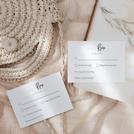 GISELLE Minimalist RSVP Card