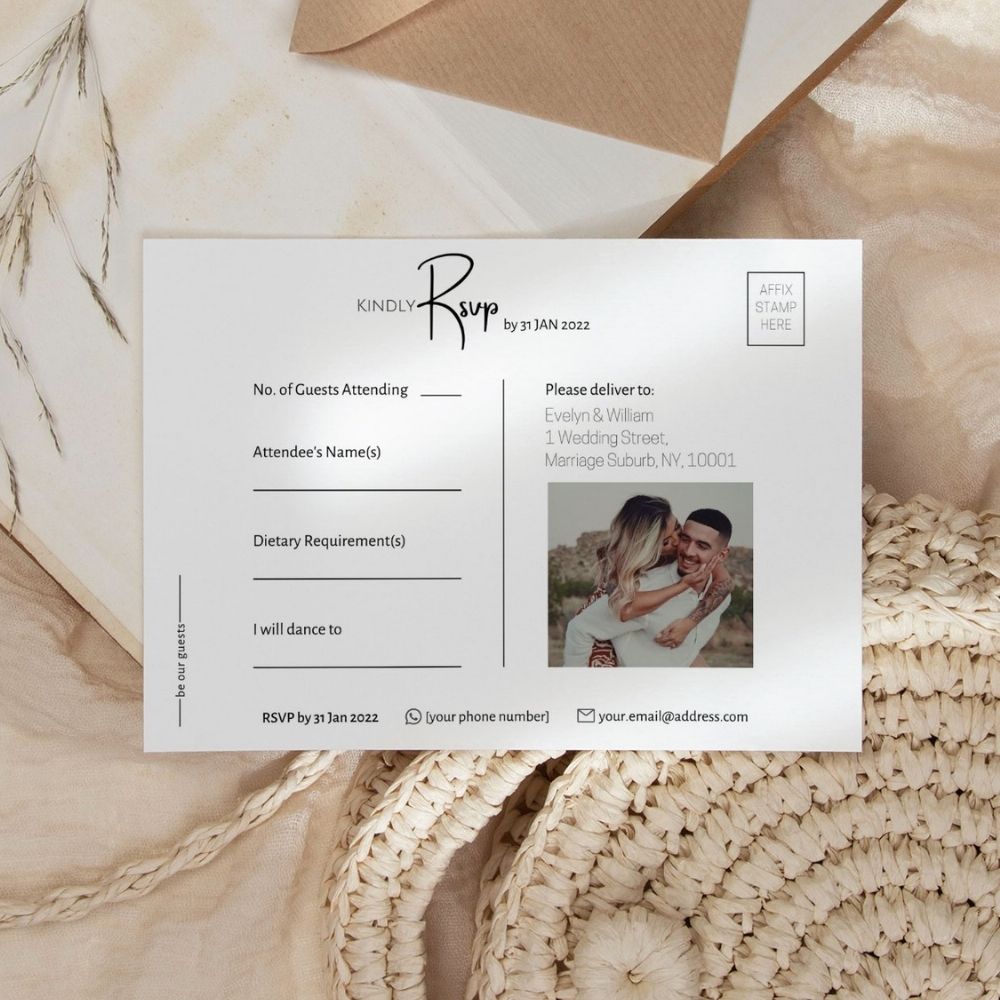 JULIANNE Minimalist RSVP Card