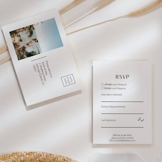 VIVIANNA Minimalist RSVP Card