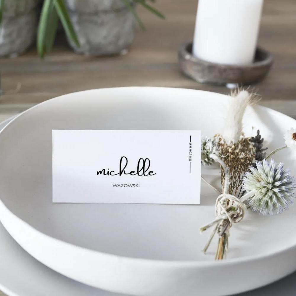 JULIANNE Minimalist Place Card