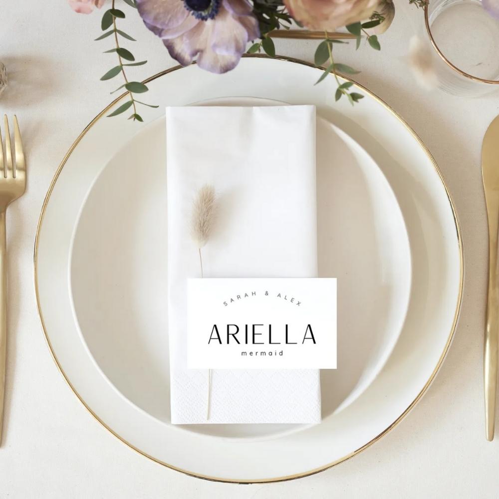 VIVIANNA Minimalist Place Card