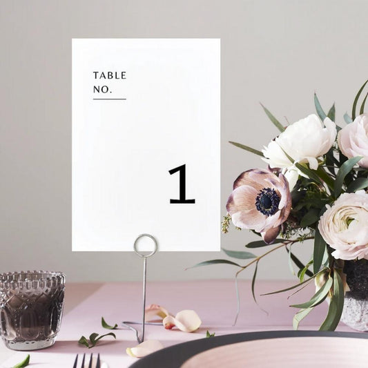 BELLA Minimalist Table Numbers