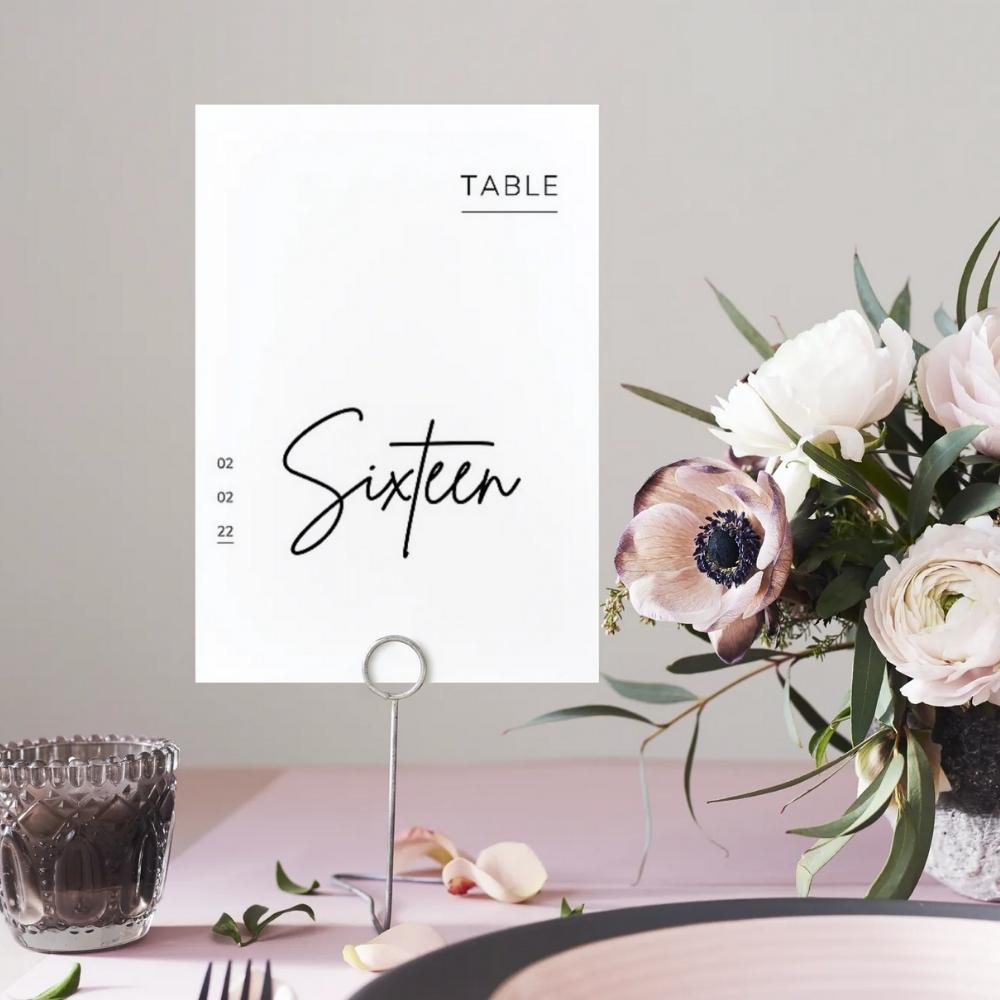 BRITNEY Minimalist Table Numbers