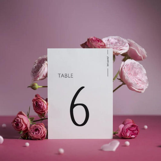 JULIANNE Minimalist Table Numbers