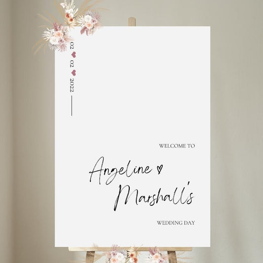 ANGELINE Minimalist Welcome Sign