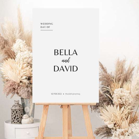 BELLA Minimalist Welcome Sign