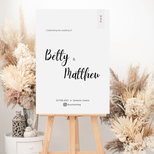 BETSEY Minimalist Welcome Sign