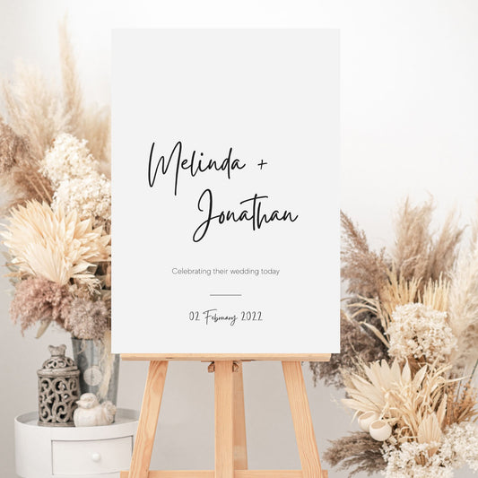 GISELLE Minimalist Welcome Sign